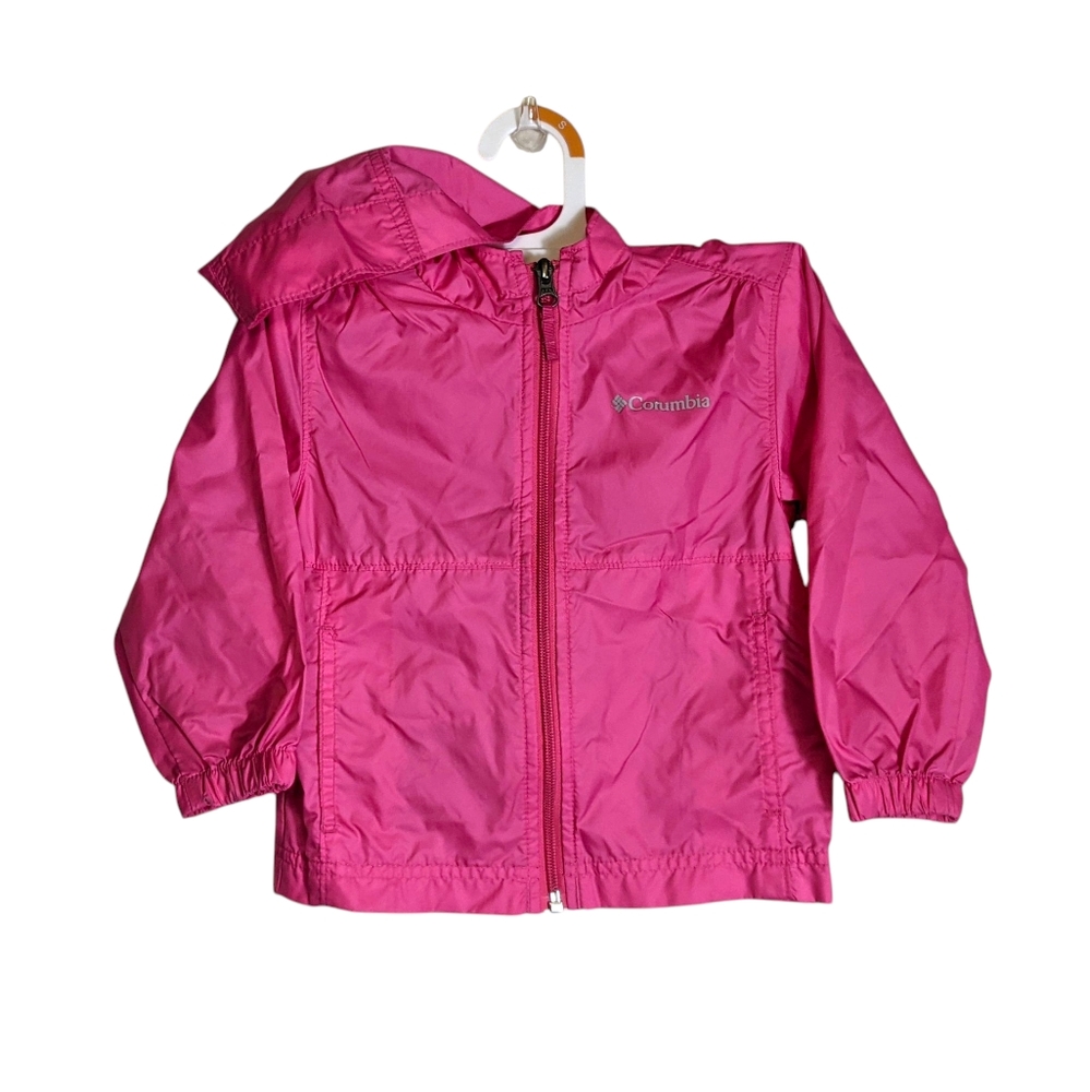 Columbia Girls' Pink Lightweight Rain Jacket